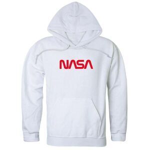 NASA Mens Modern Logo Hoodie / White